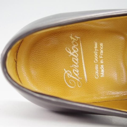 極美品★パラブーツ SIZE 5【定価￥77,000-★アドニス/ADONIS】ギャラクシーソール/コインローファー/カーフ/NOIR/黒/Paraboot★g639