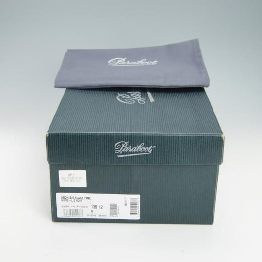 極美品★パラブーツ SIZE 5【定価￥77,000-★アドニス/ADONIS】ギャラクシーソール/コインローファー/カーフ/NOIR/黒/Paraboot★g639
