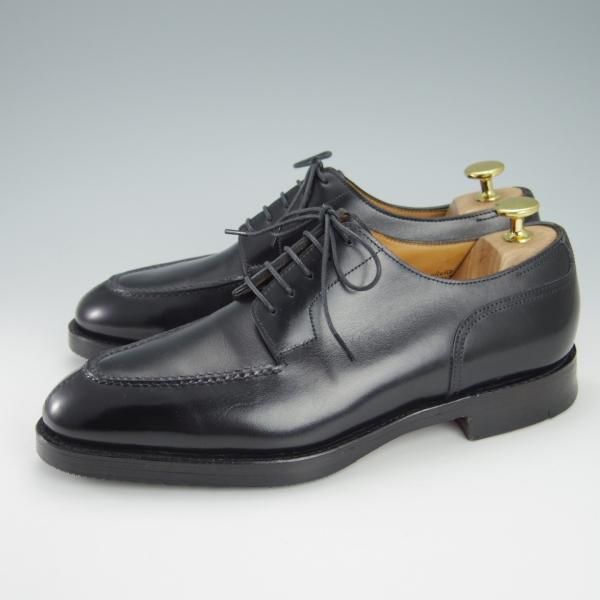 極上★ジョンロブ 5EE【名作★シャンボード/CHAMBORD/スキンステッチ仕様】8695ラスト/Uチップ/カーフ/黒/メンズ/JOHN LOBB★g640