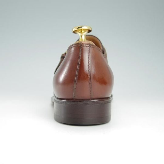 極美品★(伊)タニノクリスチー SIZE 5【定価15万円以上★モンクストラップ/122563】カーフ/茶/メンズ/TANINO CRISCI★g643