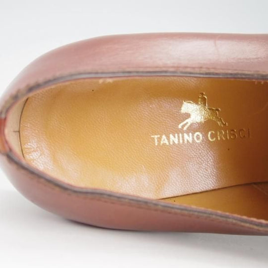極美品★(伊)タニノクリスチー SIZE 5【定価15万円以上★モンクストラップ/122563】カーフ/茶/メンズ/TANINO CRISCI★g643