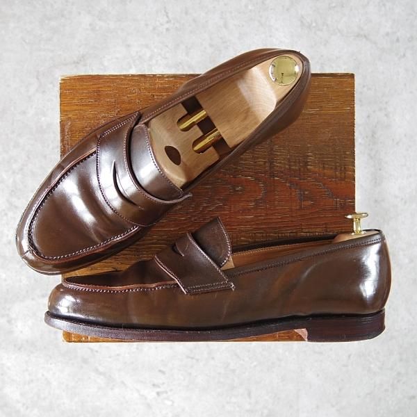 極上☆クロケット&ジョーンズ UK9/US9.5E【コードバン仕様☆茶