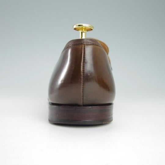 極上★クロケット&ジョーンズ UK9/US9.5E【コードバン仕様★茶/ダークブラウン/ラルフローレン別注】ローファー/Crockett&Jones★g644