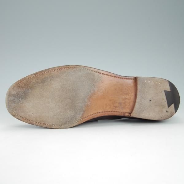 極上★クロケット&ジョーンズ UK9/US9.5E【コードバン仕様★茶/ダークブラウン/ラルフローレン別注】ローファー/Crockett&Jones★g644