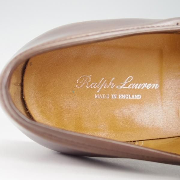 極上★クロケット&ジョーンズ UK9/US9.5E【コードバン仕様★茶/ダークブラウン/ラルフローレン別注】ローファー/Crockett&Jones★g644