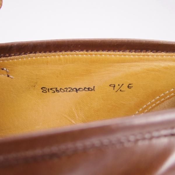 極上★クロケット&ジョーンズ UK9/US9.5E【コードバン仕様★茶/ダークブラウン/ラルフローレン別注】ローファー/Crockett&Jones★g644