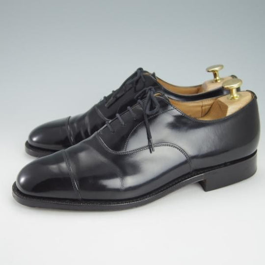 美品★チャーチ 60F/UK6【貴重★73ラスト/コンサル同仕様】THAMES/ストレートチップ/ポリッシュドバインダーカーフ/黒/Church's★g646