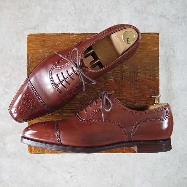 【Crockett & Jones】セミブローグ【ハンドグレード】 クロケット&ジョーンズ 9D【ハンドグレードライン/セミブローグ