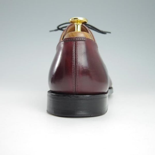 美品★(英)グレンソン 8.5F【モデル定価￥74,800-★LONDON/ロンドン】ストレートチップ/カーフ/赤茶/BURGUNDY/メンズ/GRENSON★g648