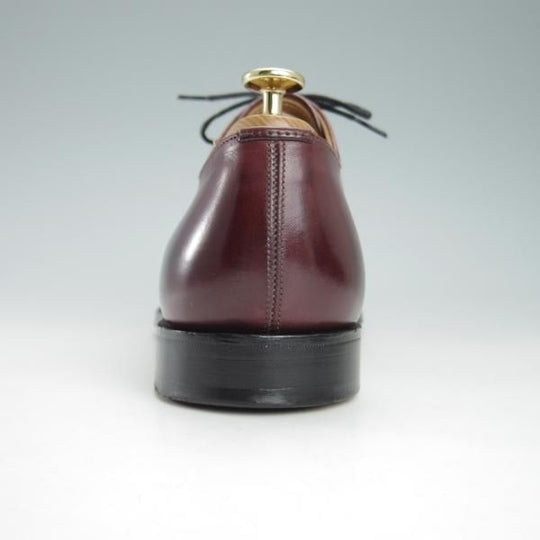 美品★(英)グレンソン 8.5F【モデル定価￥74,800-★LONDON/ロンドン】ストレートチップ/カーフ/赤茶/BURGUNDY/メンズ/GRENSON★g648