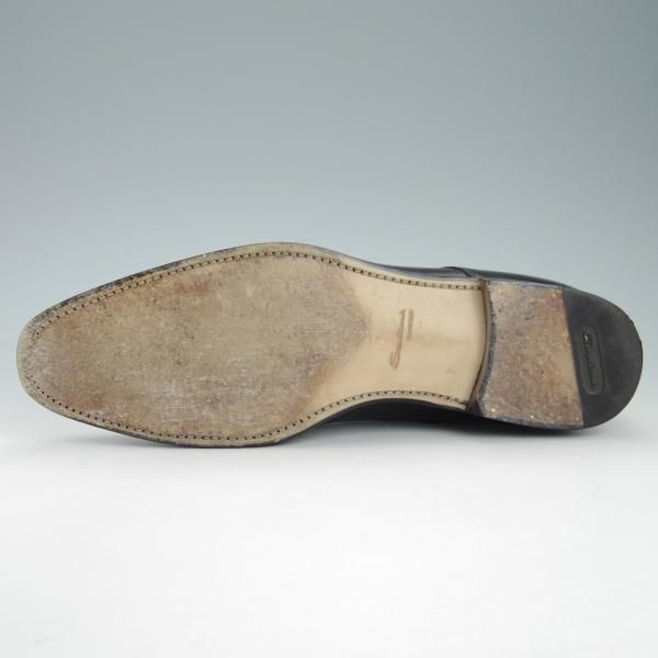 美品★(伊)サントーニ SIZE 8【上級★グッドイヤーウェルテッド製法/14713】DUKEラスト/ダブルモンク/黒/Santoni★g650