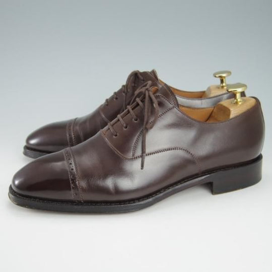 極上★(スペイン製)YANKO/ヤンコ SIZE 6【グッドイヤーウェルテッド製法★パンチドキャップトゥ/14727】カーフ/濃茶/メンズ★g651