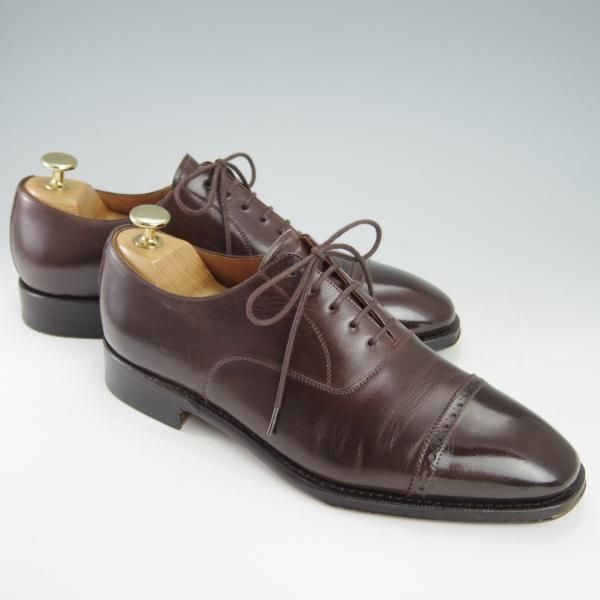 極上★(スペイン製)YANKO/ヤンコ SIZE 6【グッドイヤーウェルテッド製法★パンチドキャップトゥ/14727】カーフ/濃茶/メンズ★g651