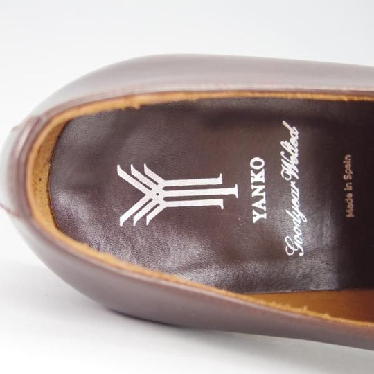 極上★(スペイン製)YANKO/ヤンコ SIZE 6【グッドイヤーウェルテッド製法★パンチドキャップトゥ/14727】カーフ/濃茶/メンズ★g651