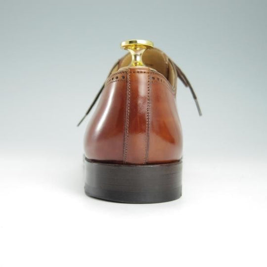 美品★(スペイン製)マグナーニ SIZE 39【★ボロネーゼ製法/オックスフォードシューズ】16614/カーフ/茶/メンズ/MAGNANNI★g652