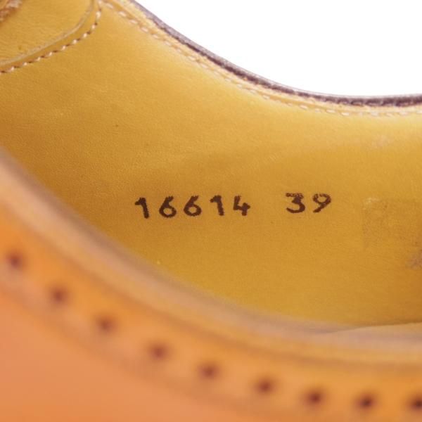 美品★(スペイン製)マグナーニ SIZE 39【★ボロネーゼ製法/オックスフォードシューズ】16614/カーフ/茶/メンズ/MAGNANNI★g652