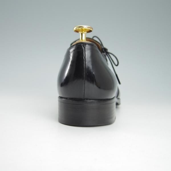 極上★(伊)アルティオリ SIZE 6.5【定価15万円以上★サイドレース】カーフ/黒/シューズ/メンズ/ARTIOLI★g653