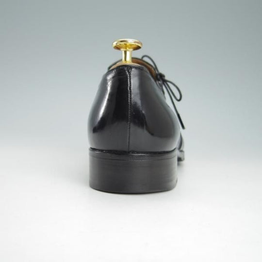 極上★(伊)アルティオリ SIZE 6.5【定価15万円以上★サイドレース】カーフ/黒/シューズ/メンズ/ARTIOLI★g653