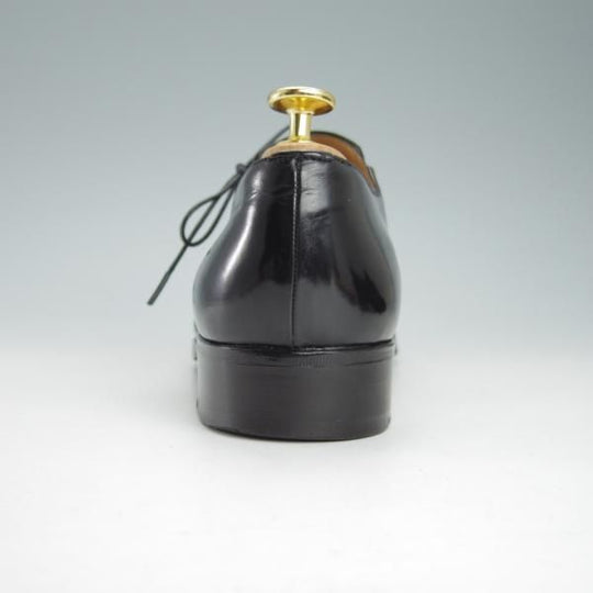 極上★(伊)アルティオリ SIZE 6.5【定価15万円以上★サイドレース】カーフ/黒/シューズ/メンズ/ARTIOLI★g653