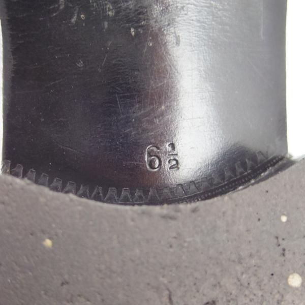 極上★(伊)アルティオリ SIZE 6.5【定価15万円以上★サイドレース】カーフ/黒/シューズ/メンズ/ARTIOLI★g653