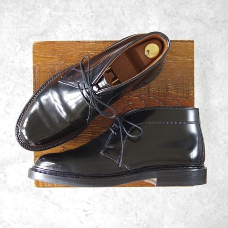 極上★(米)アレンエドモンズ 6D【定価￥170,500-★コードバン仕様/Dundee】チャッカブーツ/黒/メンズ/ALLEN EDMONDS★g657