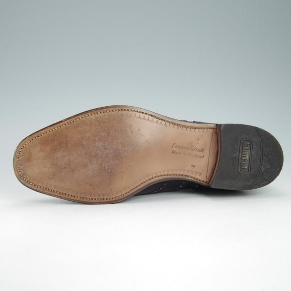 極美品★チャーチ 65F/UK6.5【旧チャーチ★73ラスト/CHETWYND/チェットウィンド】3都市ロゴ/フルブローグ/カーフ/黒/Church's★g659