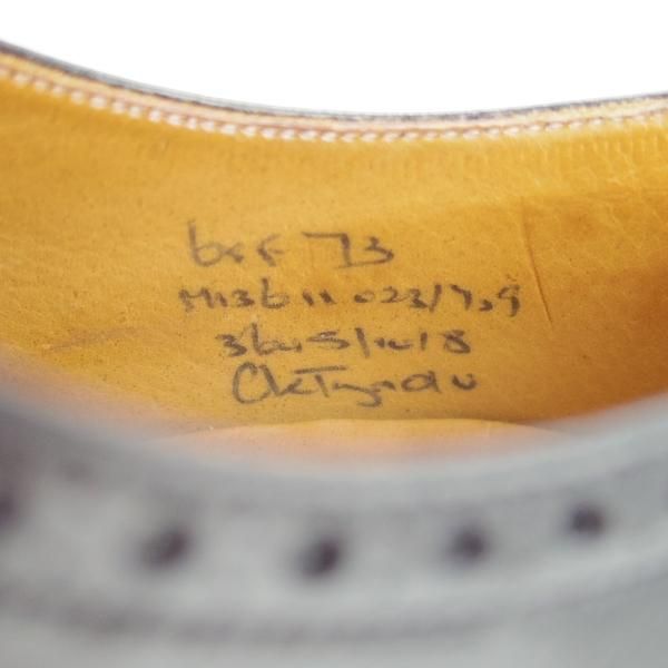 極美品★チャーチ 65F/UK6.5【旧チャーチ★73ラスト/CHETWYND/チェットウィンド】3都市ロゴ/フルブローグ/カーフ/黒/Church's★g659