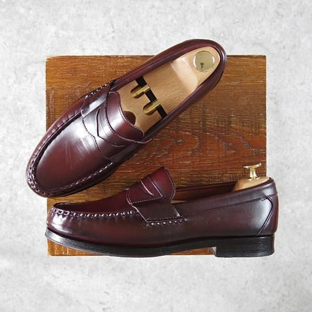 美品★(米)アレンエドモンズ 7E【現行定価6万円程度★Walden/ウォールデン】コインローファー/赤茶/メンズ/ALLEN EDMONDS★g663