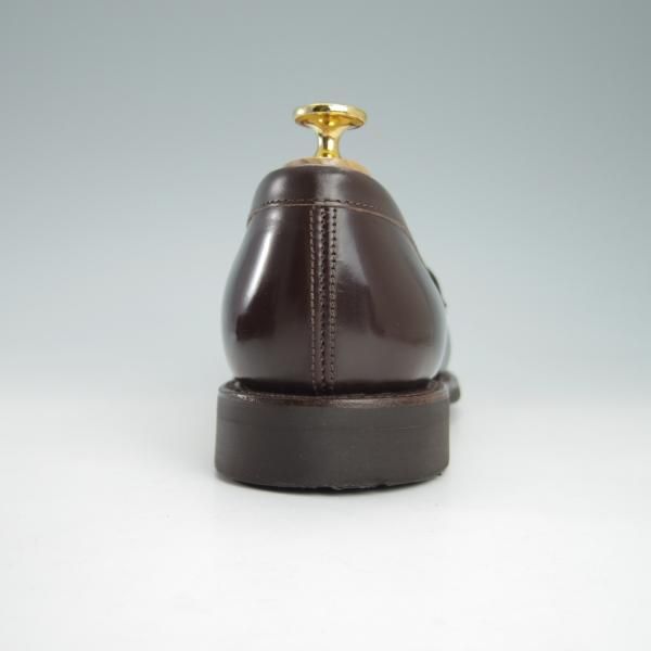 極美品★(英)アルフレッド・サージェント UK6.5【貴重★(仏)BOWEN別注/コインローファー】濃茶/メンズ/Alfred Sargent★g665