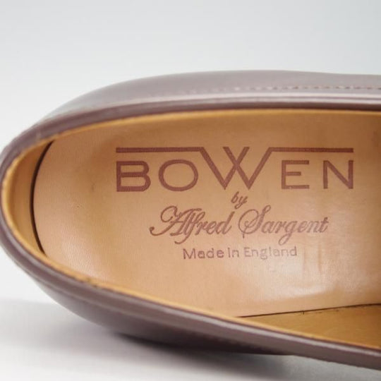 極美品★(英)アルフレッド・サージェント UK6.5【貴重★(仏)BOWEN別注/コインローファー】濃茶/メンズ/Alfred Sargent★g665