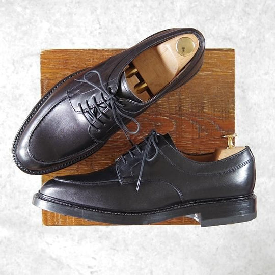 未使用★ラルフローレン SIZE 25.5【定価￥50,600-★ダイナイトソール仕様/RL06】Uチップ/カーフ/黒/Ralph Lauren/REGAL★g667