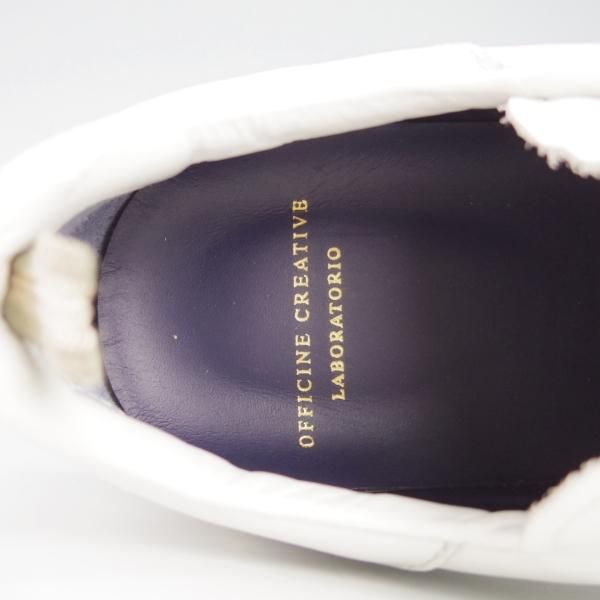 未使用★(伊製)オフィチーネ・クリエイティブ SIZE 41.5【定価7万円程度★スニーカー/SERENE】白/カーフ/OFFICINE CREATIVE★g669