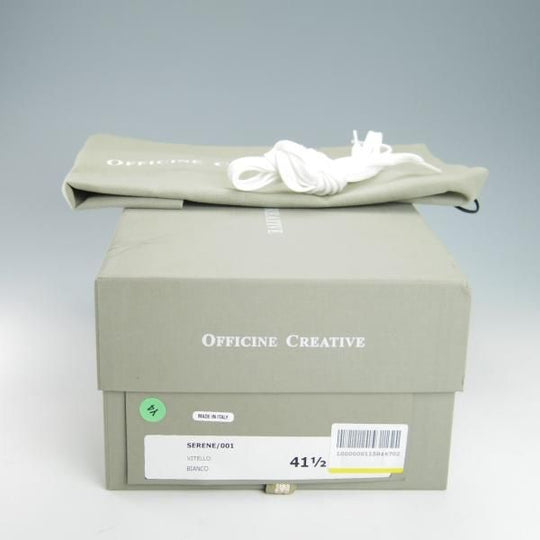 未使用★(伊製)オフィチーネ・クリエイティブ SIZE 41.5【定価7万円程度★スニーカー/SERENE】白/カーフ/OFFICINE CREATIVE★g669