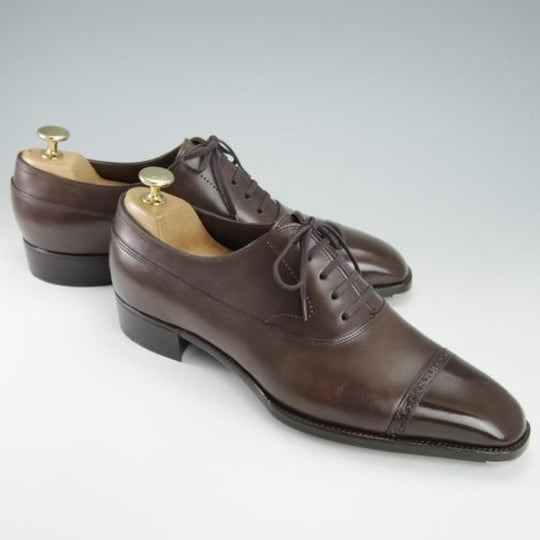 ほぼ試着程度★Yohei Fukuda/ヨウヘイ フクダ 6.5E【定価￥264,000-★Celeste/セレスト】17ラスト/パンチドキャップトゥ/福田 洋平★g671