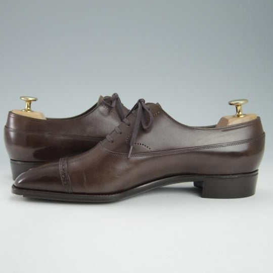 ほぼ試着程度★Yohei Fukuda/ヨウヘイ フクダ 6.5E【定価￥264,000-★Celeste/セレスト】17ラスト/パンチドキャップトゥ/福田 洋平★g671