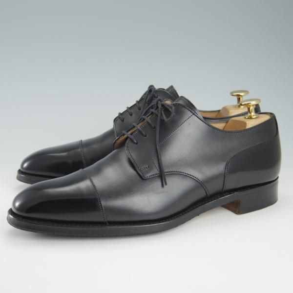 極美品★(英)チーニー 7.5F【★(英)ポールスミス別注/3888ラスト】ストレートチップ/カーフ/黒/メンズ/Paul Smith/CHEANEY★g693