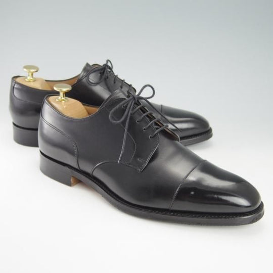 極美品★(英)チーニー 7.5F【★(英)ポールスミス別注/3888ラスト】ストレートチップ/カーフ/黒/メンズ/Paul Smith/CHEANEY★g693