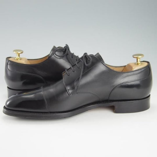 極美品★(英)チーニー 7.5F【★(英)ポールスミス別注/3888ラスト】ストレートチップ/カーフ/黒/メンズ/Paul Smith/CHEANEY★g693