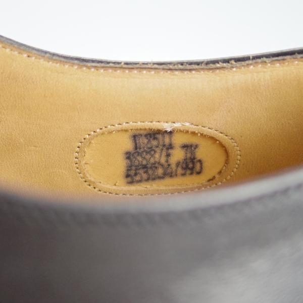 極美品★(英)チーニー 7.5F【★(英)ポールスミス別注/3888ラスト】ストレートチップ/カーフ/黒/メンズ/Paul Smith/CHEANEY★g693