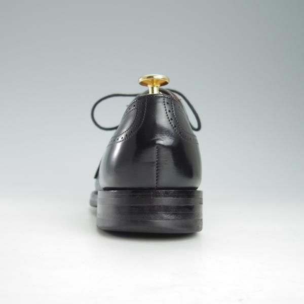 ★(英)チーニー UK7.5程度【ダイナイトソール仕様★セミブローグ/黒】カーフ/メンズ/CHEANEY★g694