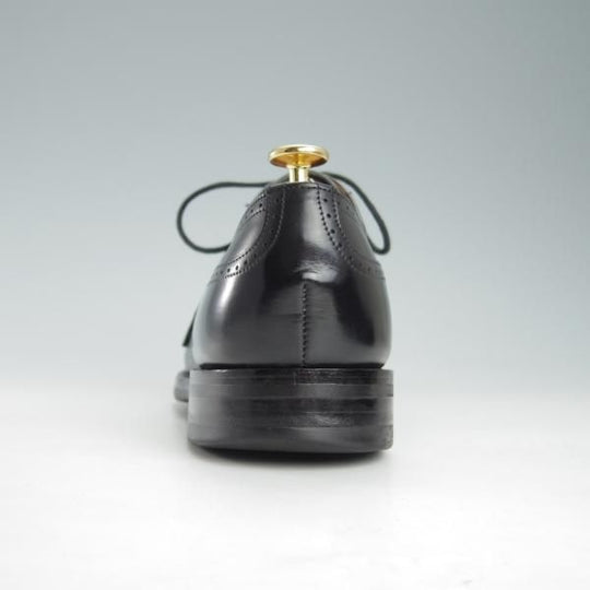 ★(英)チーニー UK7.5程度【ダイナイトソール仕様★セミブローグ/黒】カーフ/メンズ/CHEANEY★g694