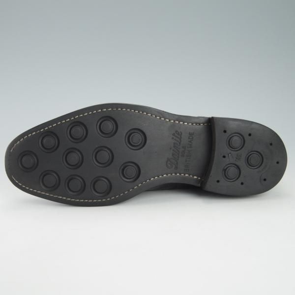 ★(英)チーニー UK7.5程度【ダイナイトソール仕様★セミブローグ/黒】カーフ/メンズ/CHEANEY★g694