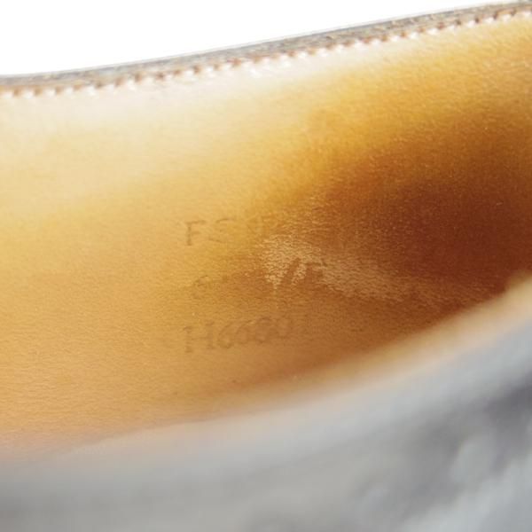 ★(英)チーニー UK7.5程度【ダイナイトソール仕様★セミブローグ/黒】カーフ/メンズ/CHEANEY★g694