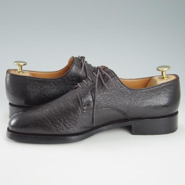 極上★J.M.ウェストン 6.5E【貴重★ペッカリー革仕様の製品/556】11ラスト/プレーントゥ/濃茶/メンズ/Weston/ウエストン★g695