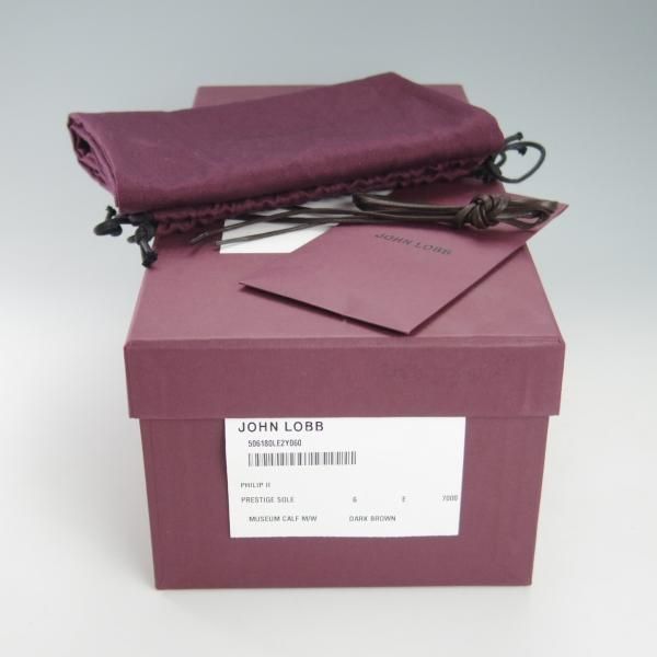 極美品★ジョンロブ 6E【定価￥264,000-★プレステージライン/Philip2/フィリップ2】ミュージアムカーフ/7000ラスト/JOHN LOBB★g696