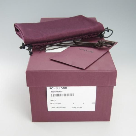 極美品★ジョンロブ 6E【定価￥264,000-★プレステージライン/Philip2/フィリップ2】ミュージアムカーフ/7000ラスト/JOHN LOBB★g696