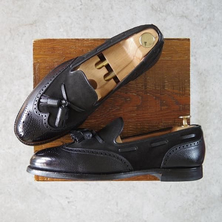 ★クロケット&ジョーンズ 7E【定価￥88,000-★キャベンディッシュ3同型/375ラスト】CITYソール/タッセルローファー/Crockett&Jones★g699