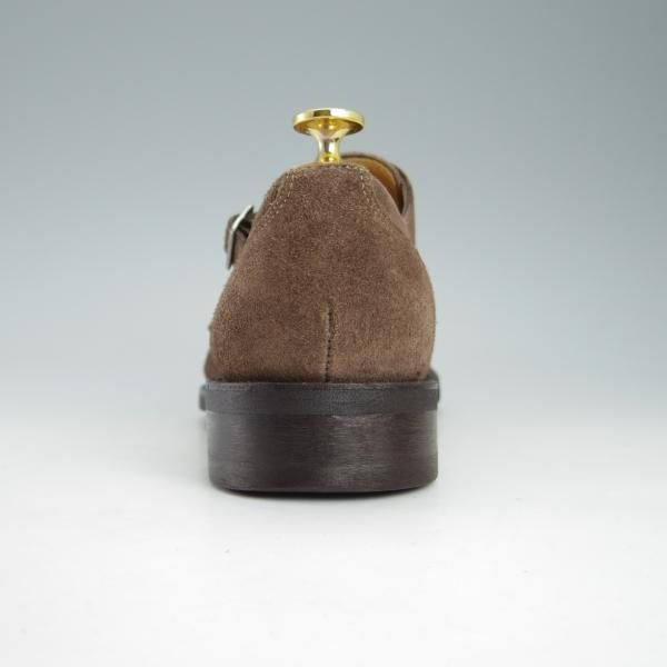 極美品★パラブーツ SIZE 6.5【モデル定価￥83,600-★VIVALDI/ダブルモンク】アクティブソール/スエード/茶/メンズ/Paraboot★g701