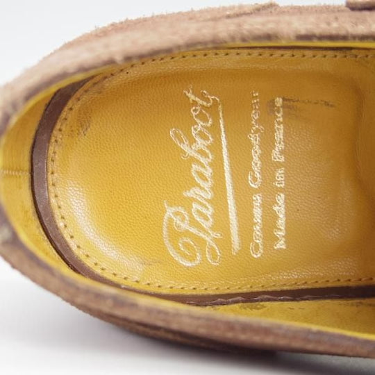 極美品★パラブーツ SIZE 6.5【モデル定価￥83,600-★VIVALDI/ダブルモンク】アクティブソール/スエード/茶/メンズ/Paraboot★g701