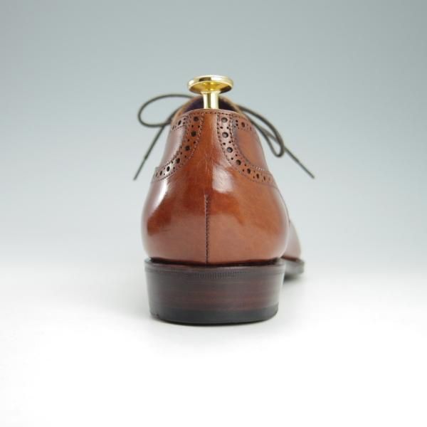 極美品★(スペイン製)CARMINA/カルミナ SIZE 9【定価￥72,600-★グッドイヤーウェルテッド製法/INCAラスト】80251/セミブローグ/茶★g703